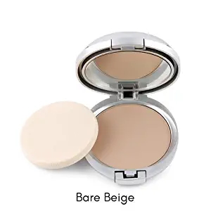 Ageless Derma Natural Mineral Makeup Foundation- A Healthy Vegan Pressed Powder. Made in USA (Bare Beige)