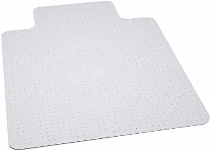 Flash Furniture 45'' x 53'' Big & Tall 400 lb. Capacity Carpet Chair Mat with Lip