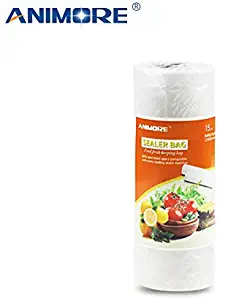 ANIMORE Household Vacuum Food Bag 15cm x 500cm 1 Roll for Kitchen Vacuum Plastic Storage Bags Food Fresh Long Keeping Saran Wrap