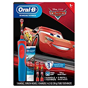 Black Friday: Oral-B Stages Vitality Kids Disney Pixar's Cars Rechargeable Electric Toothbrush + Toothpaste Bundle Pack (3+)