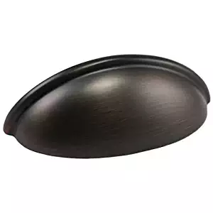 10 Pack - Cosmas 783ORB Oil Rubbed Bronze Cabinet Hardware Bin Cup Drawer Handle Pull - 3" Inch (76mm) Hole Centers