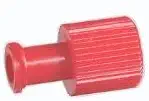 1 Box of 100 Dual Function Red Cap with Male and Female End