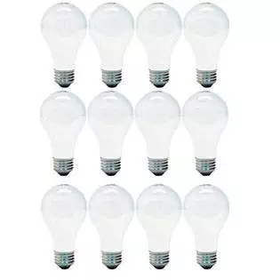 GE Lighting 66247 Soft White 43-Watt, 620-Lumen A19 Light Bulb with Medium Base, 12-Pack