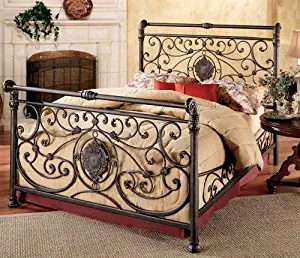 Hillsdale Furniture Mercer Bed Set with with Rails, California King, Antique Brown