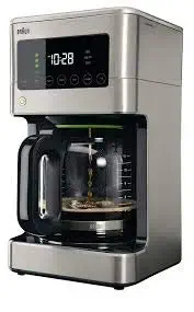 Braun KF7370SI Braun BrewSense Touch Screen Coffee Maker KF7370SI, 12 Cup, Stainless Steel