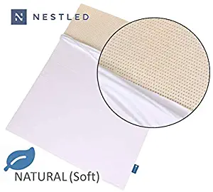 Take Ten 100% Natural Latex Mattress Topper - Soft Firmness - 3 Inch - King Size - Cotton Cover Included.