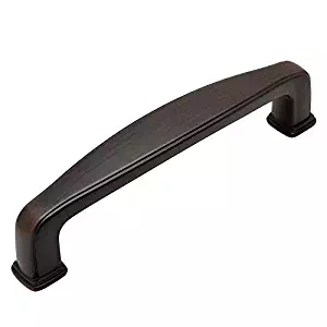 10 Pack - Cosmas 4389ORB Oil Rubbed Bronze Modern Cabinet Hardware Handle Pull - 3" Inch (76mm) Hole Centers