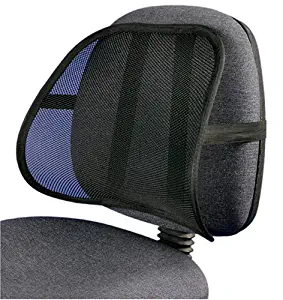 PrimeTrendz Cool & Breathable Mesh Support - Lumbar Support Cushion Seat Back Muscle Car Home Office Chair Pain Relief Travel by Lumbar Mesh Supporter