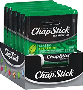 ChapStick Classic Skin Protectant Flavored Lip Balm Tube, 0.15 Ounce, 12 Count (Pack of 1)