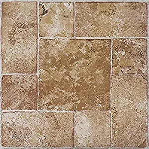 Achim Home Furnishings FTVMA42020 Nexus 12-Inch Vinyl Tile, Marble Beige Terracotta, 20-Pack