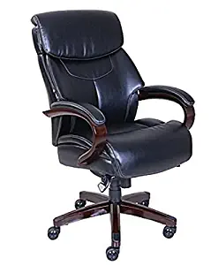 La-Z-Boy Bradley Faux Leather Executive Chair, Black