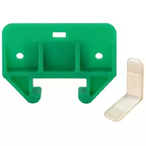 Slide-Co 22495 Drawer Track Guide & Glides, 1-1/8 Inch, Plastic, Green
