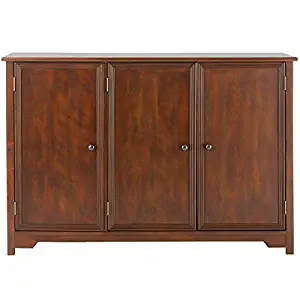 Home Decorators Collection Oxford Chestnut 3-Door Storage Console