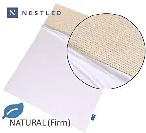 100% Natural Latex Mattress Topper - Firm - 3 Inch - King Size - Cotton Cover Included.