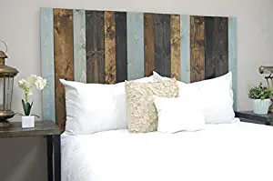 All Terrain Mix Headboard California King Size, Hanger Style, Handcrafted. Mounts on Wall. Easy Installation.