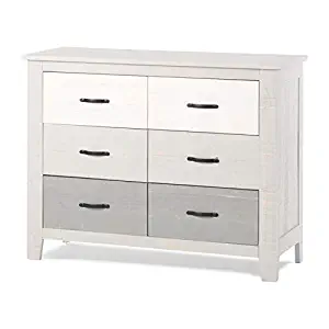 Forever Eclectic by Child Craft Long Beach 6-Drawer Dresser, Seascape Gray