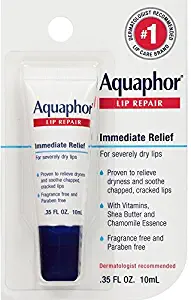 Aquaphor Lip Repair .35 Fluid Ounce Carded Pack giXViu, 8 Pack (0.35 oz)