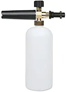 OCPO Adjustable Foam Cannon Gun for Karcher Pressure Washer - Karcher Snow Foam Lance Adapter Soap Dispenser 33 fl oz (1 Liter) for Karcher K-Series (K2 K3 K4 K5 K6 K7) Electric High-Pressure Washers