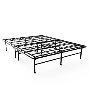 Zinus Demetric 14 Inch Elite SmartBase Mattress Foundation / for Big and Tall / Extra Strong Support / Platform Bed Frame / Box Spring Replacement / Sturdy / Quiet Noise Free / Non-Slip, King