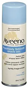 Aveeno Positively Smooth Shave Gel-7 oz (Pack of 5) by Aveeno