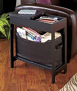 Side Storage Table with Bin