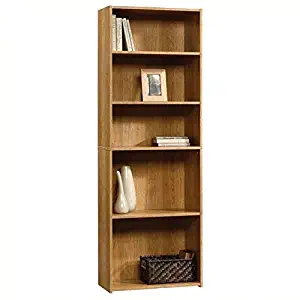 Sauder Beginnings 5-Shelf Bookcase, Highland Oak finish