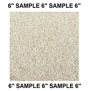 Sample (6 inch) - Dog Assist Carpet Stair Treads - Shaw Orchard Mills II 30 Oz. Cut Pile (Vanilla Cream White - Sample Swatch)