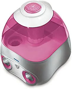 Vicks Starry Night Cool Moisture Humidifier with Projector & VapoPad Scent Pad Heater, Pink