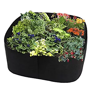 ASSR Fabric Raised Garden Bed, Rectangle Breathable Planting Container Grow Bag Planter Pot for Plants, Flowers, Vegetables size 3(L) x3(W) ft (Black)