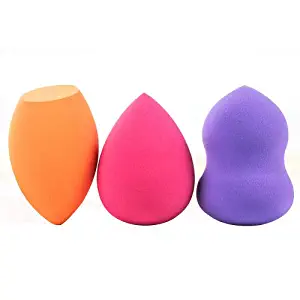 3Pcs Makeup Sponges Blender, Flawless Foundation Blending Sponge, Suitable for Liquid Cream and Powder, Professional Beauty Sponge Blender, Latex-Free, Makeup Application Tool