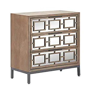 Tommy Hilfiger Hayworth 3 Drawer Mirrored Chest Ash Gray