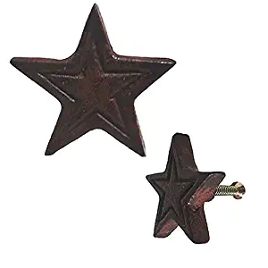 NACH ve-mk142 Star Knob Rust Finish Iron (Set of 10), 10 Piece