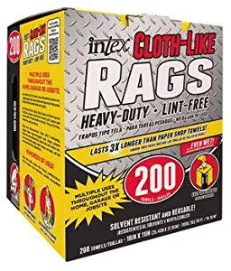 Intex Nw-00347-200 Heavy-Duty Cloth-Like Rags, 10" X 11", 200-count