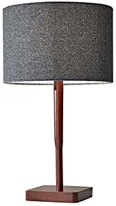 Adesso 4092-15 Ellis Table Lamp, Smart Outlet Compatible, 21", Walnut