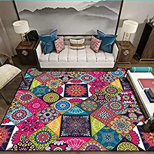 Carpet Noric Retro Bohemian Large Carpet Living Room Beroom Colorful Area Rugs Parlor Kitchen Sofa Hallway Floor Oor Mats Customize