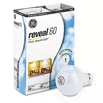 Ge 48688 Reveal Soft White 60 Watts A19, 4-Pack
