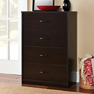 4-Drawer Chest Storage Office in Espresso