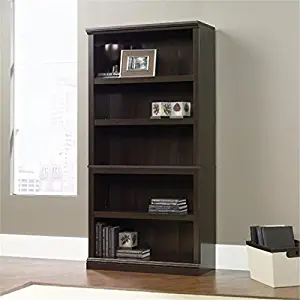 Bowery Hill 5 Shelf Bookcase in Cinnamon Cherry