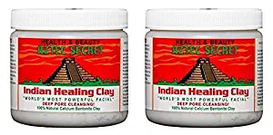 Secret Indian Bentonite Healing Clay (Pack of 2) With Natural Calcium Bentonite Clay, 1 lb. each