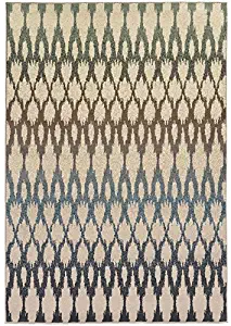 Oriental Weavers 1H Brentwood Area Rug, 6-Feet 7-Inch by 9-Feet 3-Inch, Multi Colored