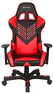 CLUTCH CHAIRZ Crank Series “Onylight Edition” World's Best Gaming Chair (Black/Red) Racing Bucket Seat Gaming Chairs Computer Chair Esports Chair Executive Office Chair w/Lumbar Support Pillows