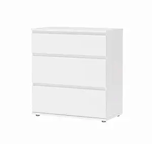 TVILUM Bright 3 Drawer Wide Chest in White