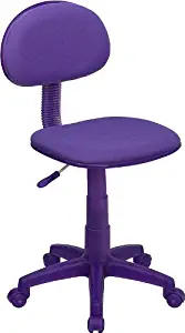 Flash Furniture Purple Fabric Swivel Task Office Chair -