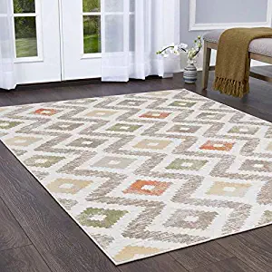 Home Dynamix Melrose Maritza Area Rug, 7'10" x 10'2" Rectangle, Orange/Ivory