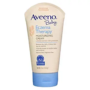 Aveeno Baby Eczema Therapy Moisturizing Cream, 5oz (Pack of 5)