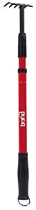 Bond Manufacturing 035355000115 Bond LH011 5 Tine Cultivator with Telescopic Handle & Non-Slip Grip, 1 EA Red, Black