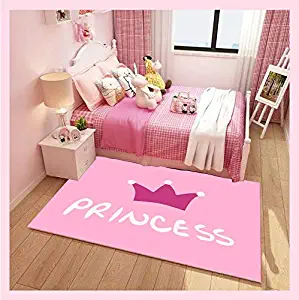 Carpet Princess Pink Flamingos Carpet Flannel Antiski Crawl Cartoon Kis Rugs an Carpet Girl Beroom Area Rug Cute Tapete Customize