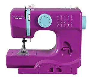 Janome Purple Thunder Basic, Easy-to-Use, 10-Stitch Portable, Compact Sewing Machine with Free Arm only 5 pounds