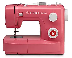 SINGER | Simple 3223R Handy Sewing Machine Including 23 Built-in Stitches, Easy Threading, Snap-on Presser Foot, Built-in Bobbin Winding