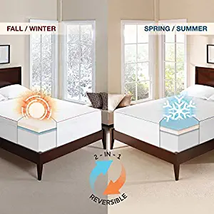 Novaform 3” Seasonal Memory Foam Mattress Topper - QUEEN
